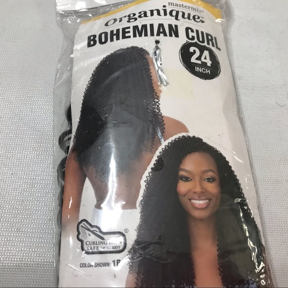 24” Bohemian Curl SHAKE N GO Synthetic Color 2 Black New - Picture 4 of 7